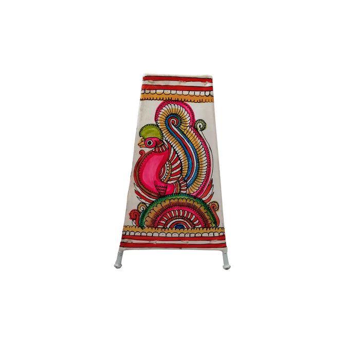 Ornate Peacock Leather Puppetry Painting | Bed Lamp   Leather Paintings
