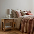 OTIS MAPLE WARM PINK WAFFLE THROW BLANKET