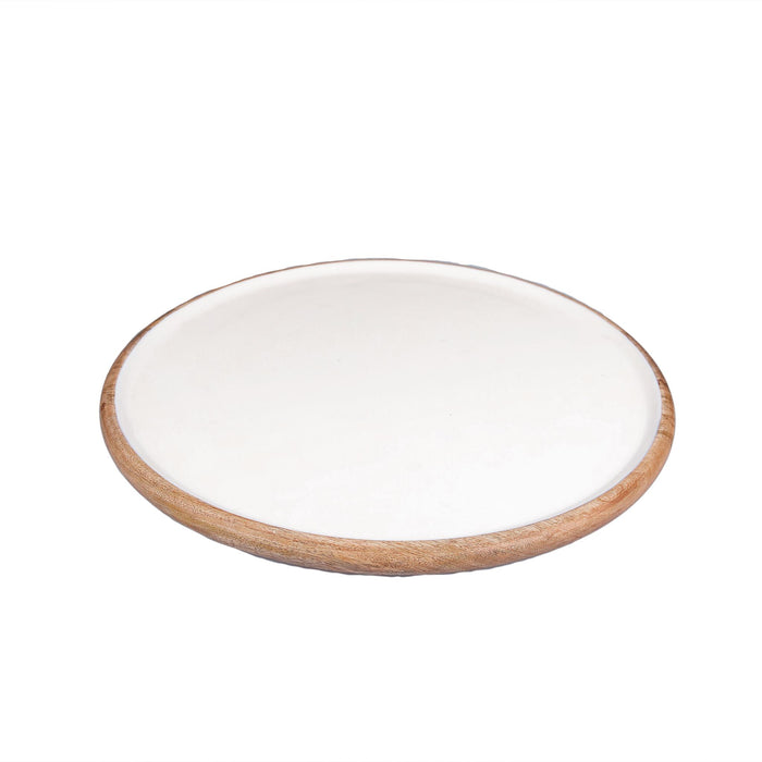 PALERMO MANGOWOOD ROUND PLATTER - LARGE