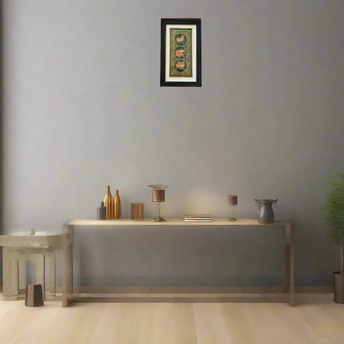 Parade of Decorated Beasts Miniature Painting   Paintings