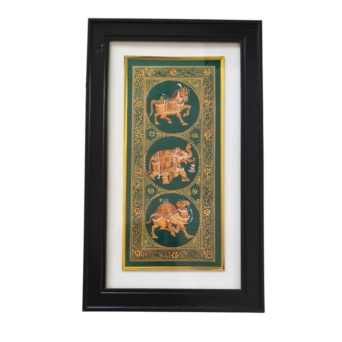 Parade of Decorated Beasts Miniature Painting   Paintings