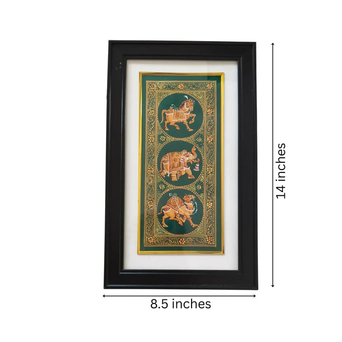 Parade of Decorated Beasts Miniature Painting   Paintings
