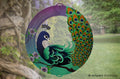 PEACOCK - COLOURED - STAINLESS STEEL WIND WHIRL SPINNER