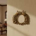 Peacock Brass Prabhavali Frame - Traditional Twin Peacock Wall Art   Brass Artwork