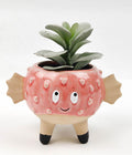 PINK PUFFER FISH PLANTER