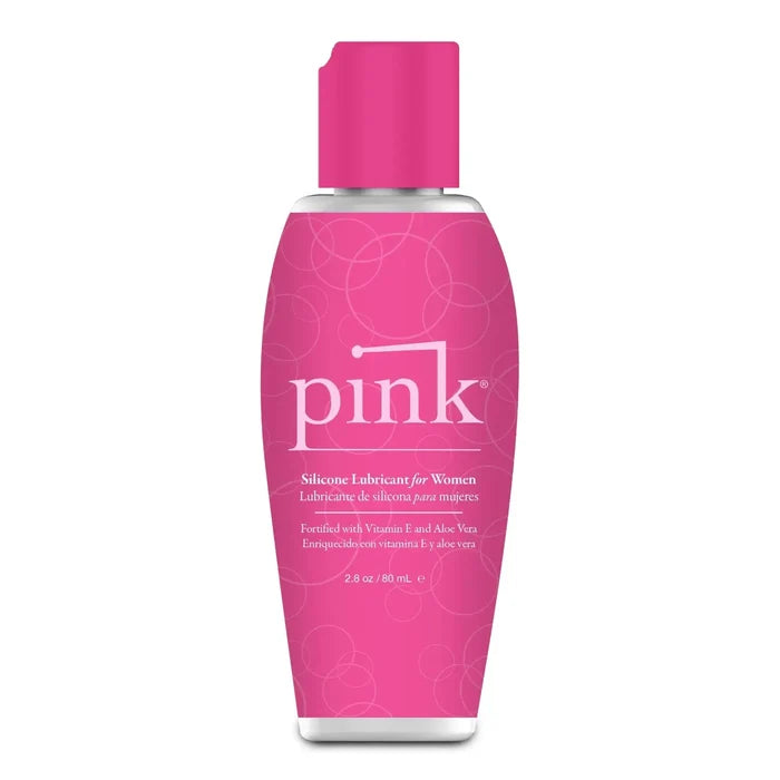 Pink Lubricants® Silicone-Based Lubricant - Premium 3-Molecule Blend with Aloe & Vitamin E 2.8 fl. oz.