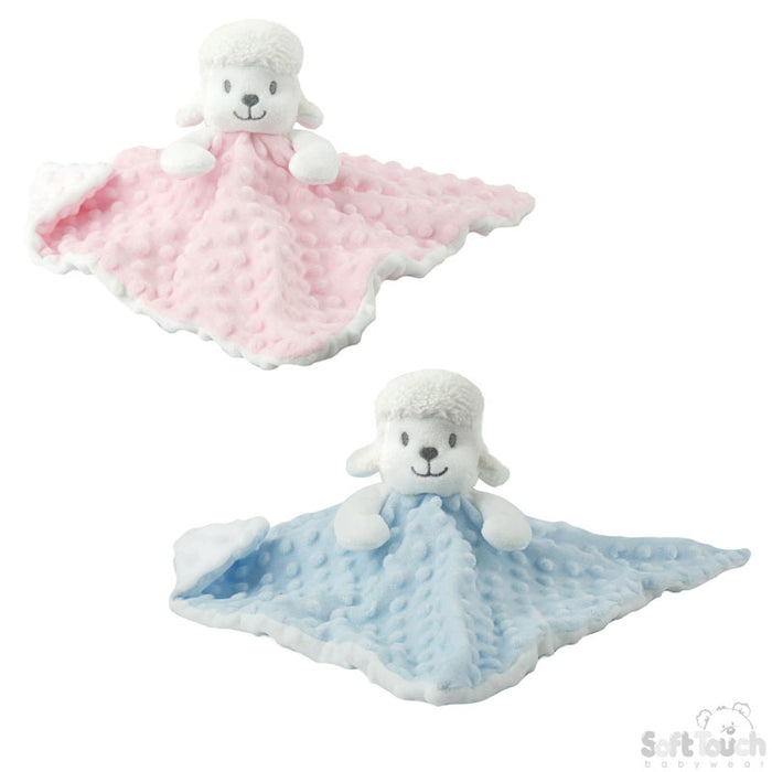 Pink/Blue Baby Lamb Comforter No. BC40