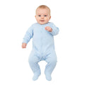 Plain Blue Sleep Suit (6-9 Months) SS4663-B - Kidswholesale.co.uk
