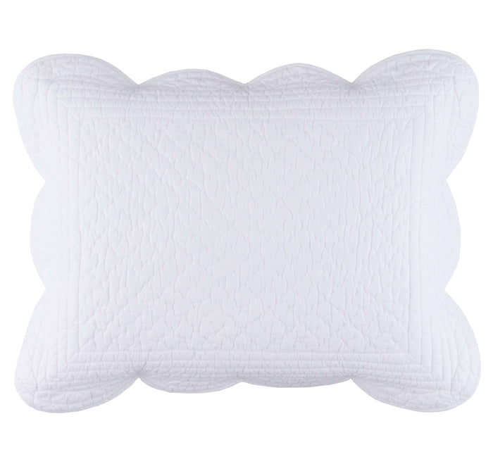 Power Shake Scallop Quilted Sham Sham By Annie Selke