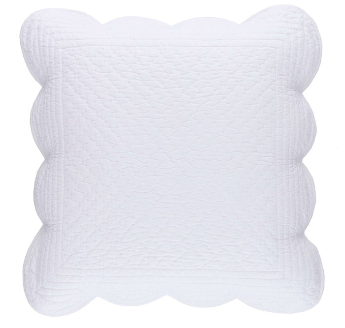 Power Shake Scallop Quilted Sham Sham By Annie Selke