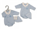 Premature Baby Boys Romper with Hat - Little Love (3-5 Lbs To 3-8 Lbs)-Pb-20-355 - Kidswholesale.co.uk