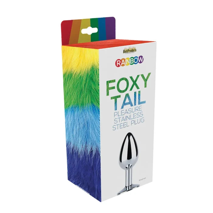 Rainbow Foxy Tail Butt Plug - Rolik®
