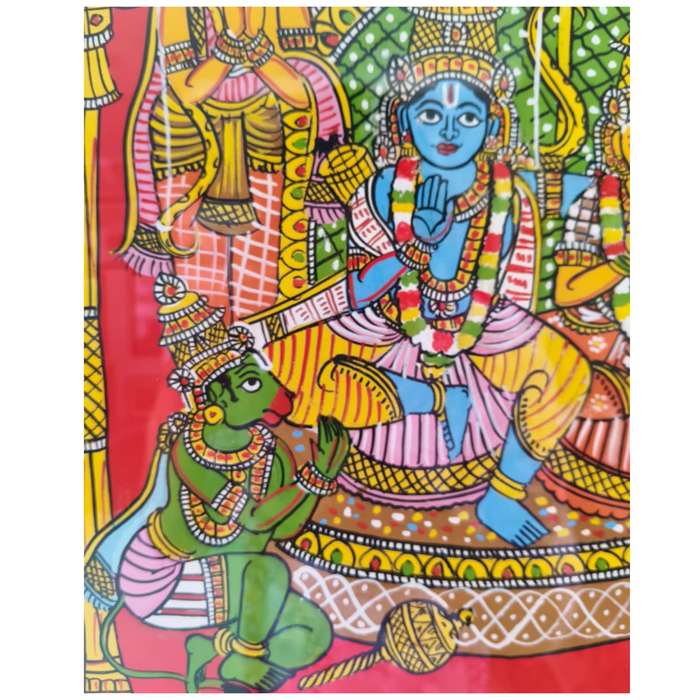 Rama Sita Cheriyal painting, a vibrant Telangana folk art piece.