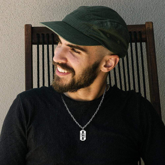 Razor Blade Necklace For Men Necklace for man MelodyNecklace