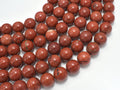 Red Jasper Beads, 12mm Round Beads-BeadBasic