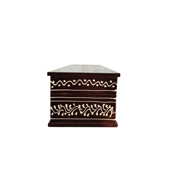 Regal Elephant, Horse, and Camel - Hand-Painted Rajasthani Art Wooden Box   Wood Decorative