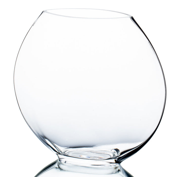 Round Glass Vase 10in