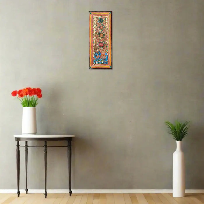 Royal Elegance on a Floral Path Leather Art   Leather Paintings