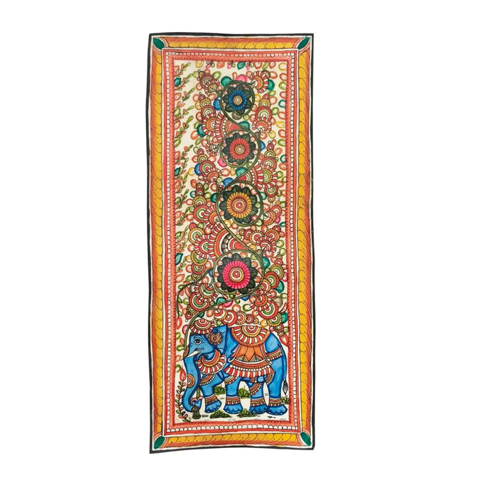 Royal Elegance on a Floral Path Leather Art   Leather Paintings