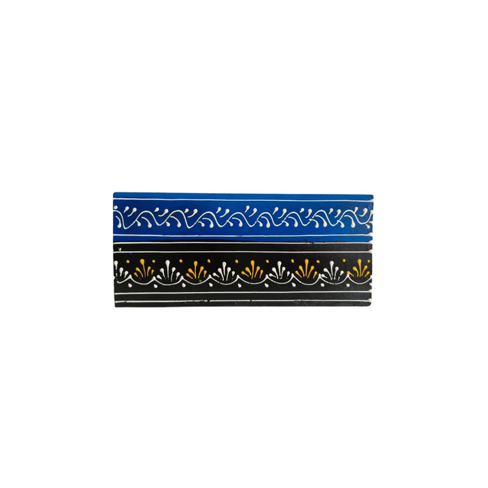 Royal Elephant Procession Hand-Painted Wooden Drawer Box   Wood Decorative