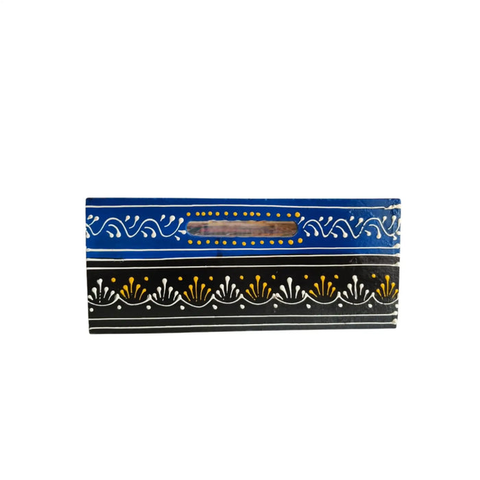 Royal Elephant Procession Hand-Painted Wooden Drawer Box   Wood Decorative