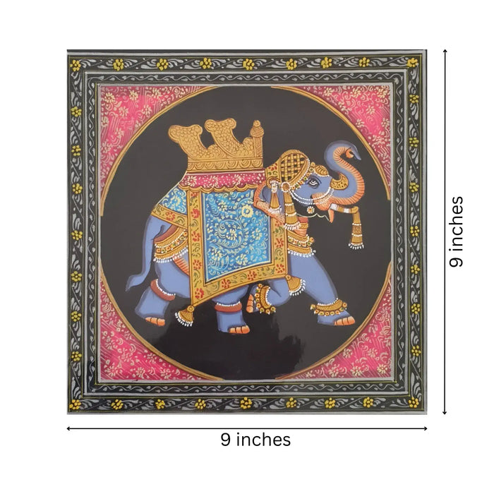 Royal Indian Elephant Miniature Painting   Paintings