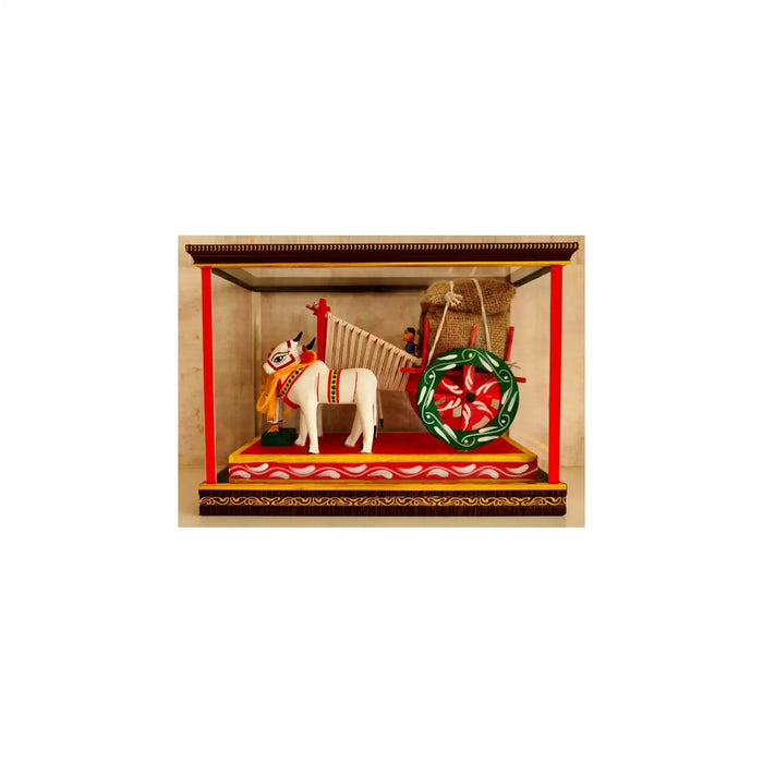 Rural Splendor – Kondapalli Handcrafted Bullock Cart Doll   Kondapalli Lacquerware