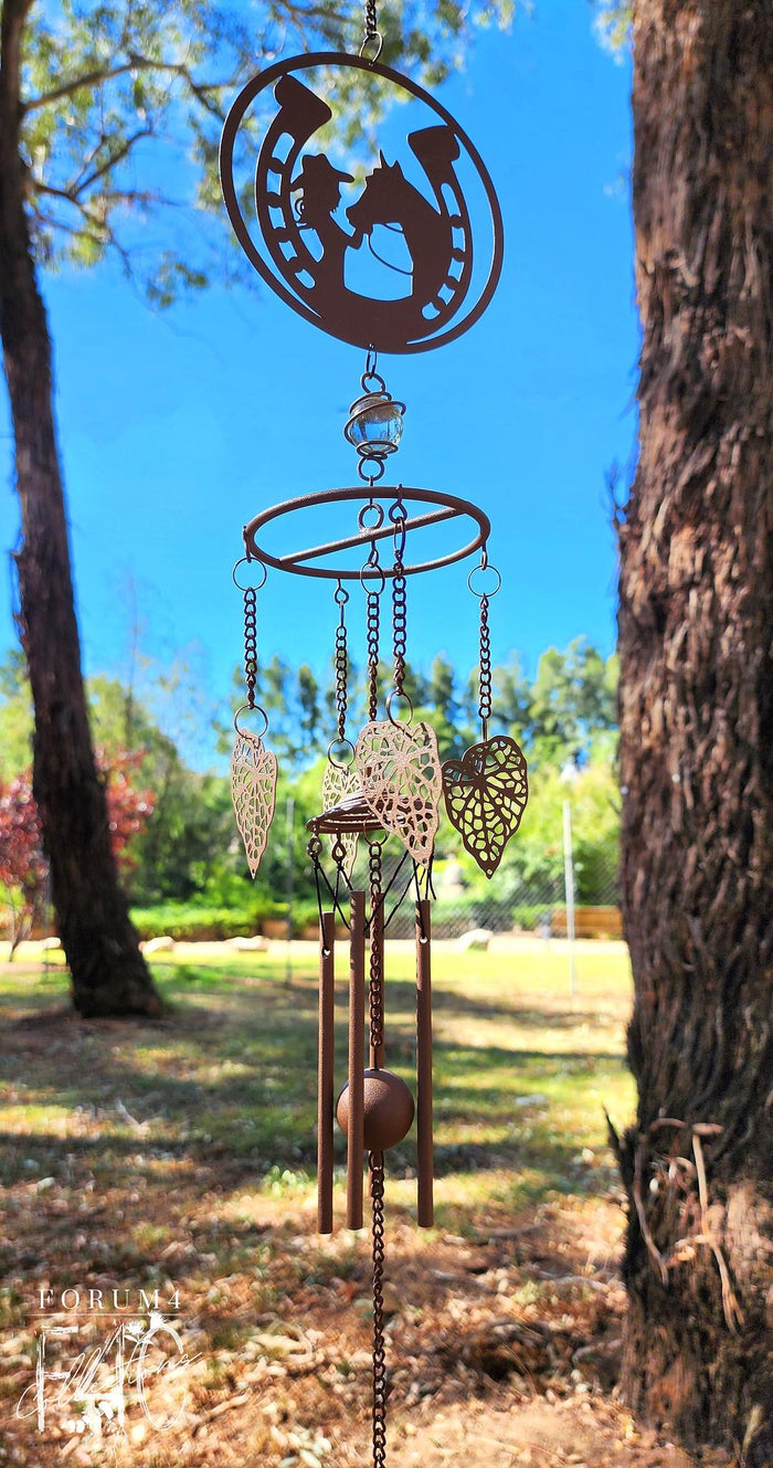 RUSTIC HORSE SHOE WIND CHIME
