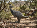 RUSTIC LOOKING BACK METAL GARDEN KANGAROO