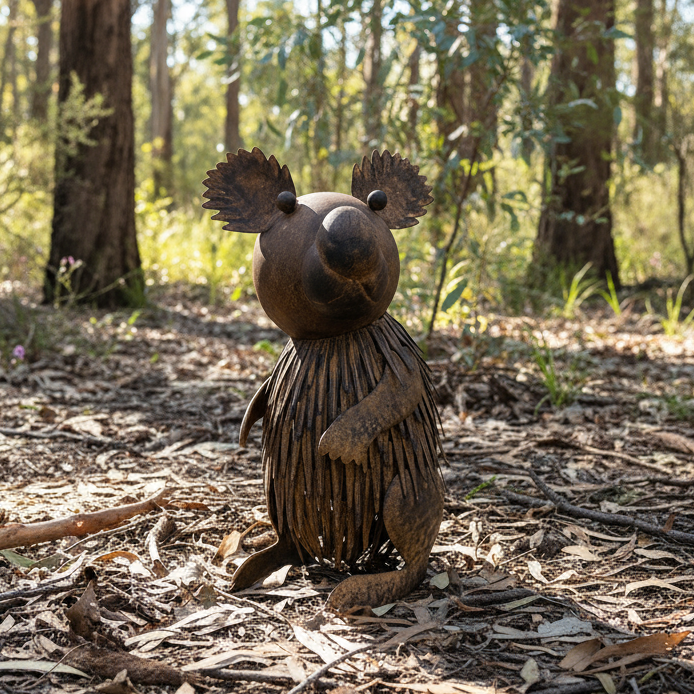RUSTIC METAL CUTE  KOALA