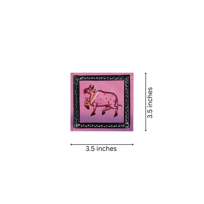 Sacred Cow – Symbol of Prosperity and Devotion Pichwai Painting   Paintings