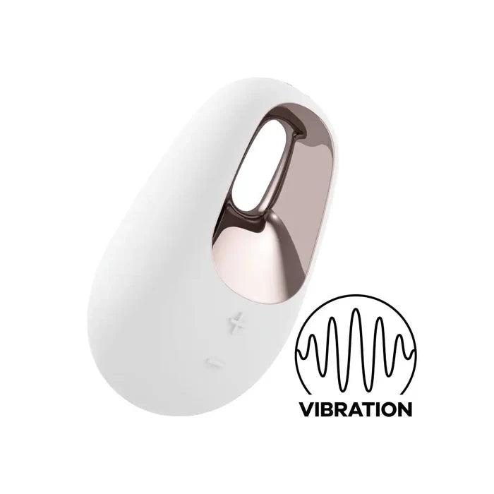 Satisfyer White Temptation Lay-On Vibrator - 15 Vibration Modes