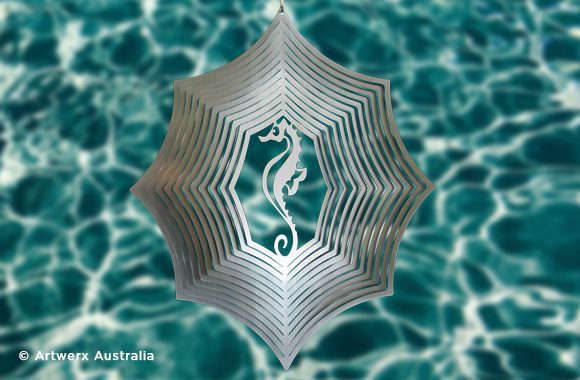 SEAHORSE - STAINLESS STEEL WIND WHIRL SPINNER
