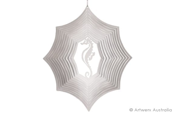 SEAHORSE - STAINLESS STEEL WIND WHIRL SPINNER
