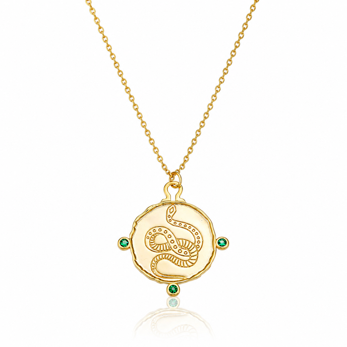 snake Stamp Necklace