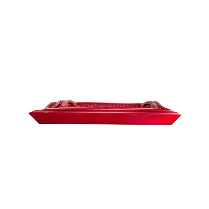 Set of 3 Hand-Painted Traditional Indian Decorative Serving Trays   Wood Decorative