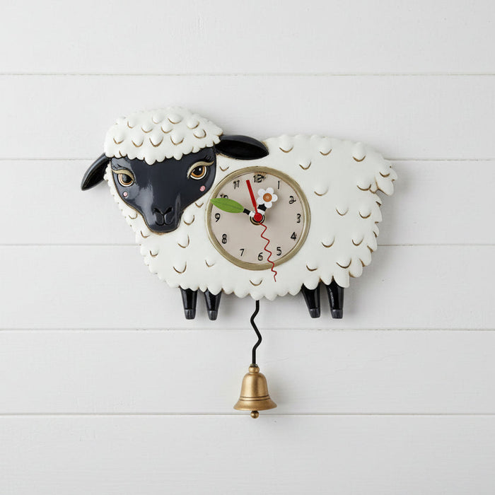 SHEEPY SHEEP PENDULUM NOVELTY CLOCK