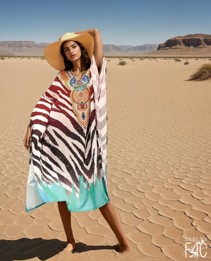 SILK KAFTAN - CROWN SAFARI