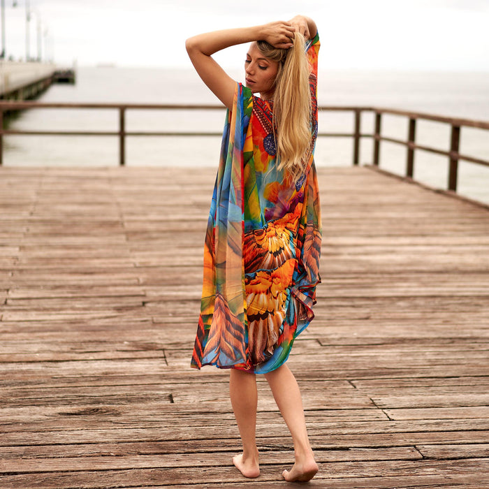 SILK KAFTAN - FEATHERSTONE PARADISO
