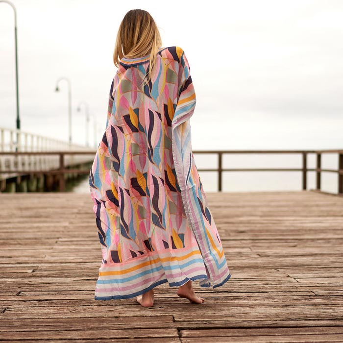 SILK KAFTAN - PARRALEL PARADISO