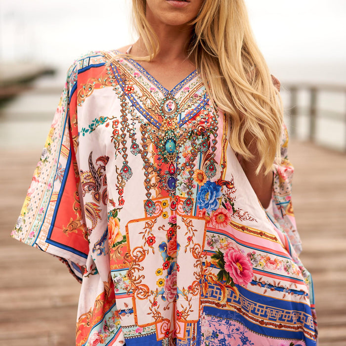 SILK KAFTAN - ROMAN GODDESS