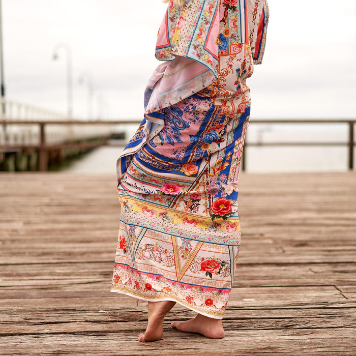 SILK KAFTAN - ROMAN GODDESS