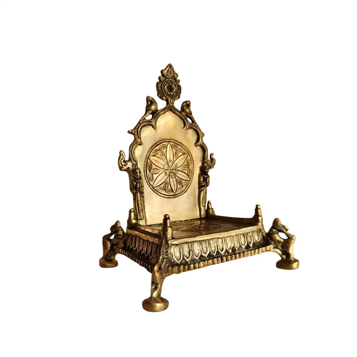Ornate Brass Puja Singhasan (Throne)   Brass Ware