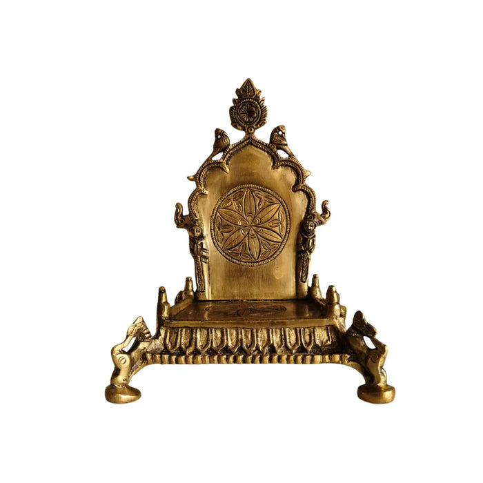 Ornate Brass Puja Singhasan (Throne)   Brass Ware