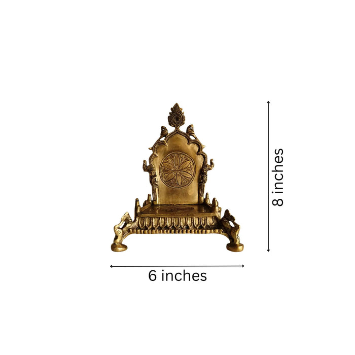 Ornate Brass Puja Singhasan (Throne)   Brass Ware