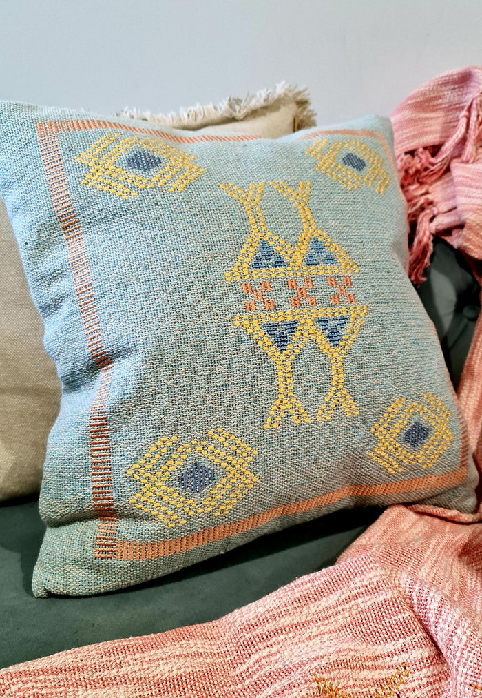 SKYLA COTTON EMBELLISHED CUSHION