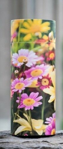 Small/Keepsake 26 Cubic Inch Floral Design Scattering Tube Cremation Urn