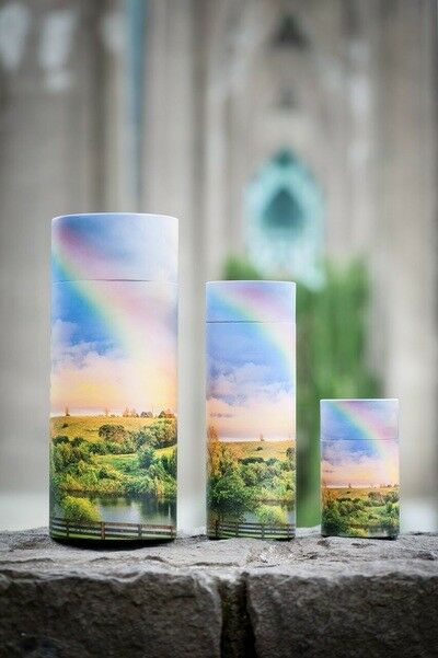 Small/Keepsake 90 Cubic In. Rainbow Scattering Tube Cremation Urn for Ashes