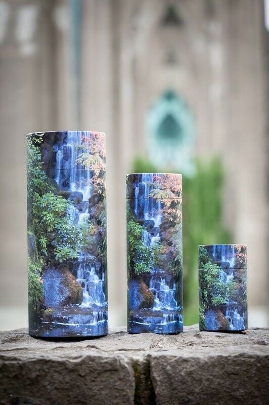 Small/Keepsake 90 Cubic Inch Waterfall Scattering Tube Cremation Urn for Ashes