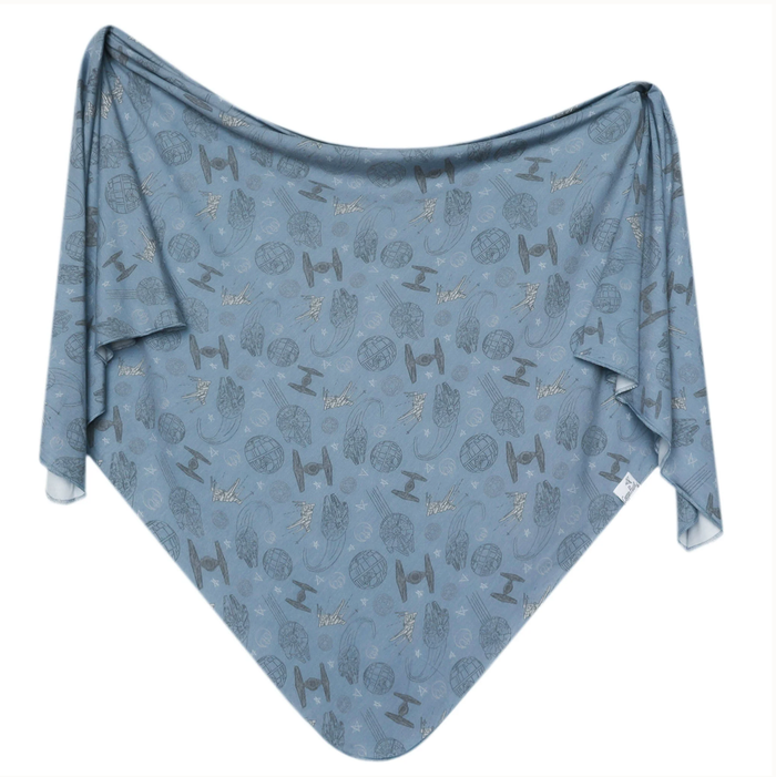 Starships Swaddle Blanket Copper Pearl